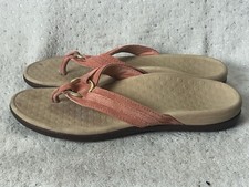 Vionic Sandals Womens Tide Aloe Thong Flip Flop Toe Post Pink Flats TVW5365 Sz 8