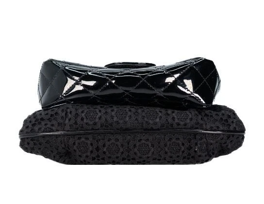 Bolso doble Chanel charol y encaje Foto 2 de 4