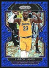 2021 Panini Prizm Basketball Blue Shimmer LeBron James #91 PSA 7.5