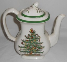 Spode CHRISTMAS TREE PATTERN 5 Cup Coffee Pot / Beverage Server ENGLAND