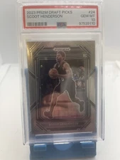 2023 Panini Silver Prizm DP #24 Scoot Henderson RC Rookie PSA 10 GEM MINT
