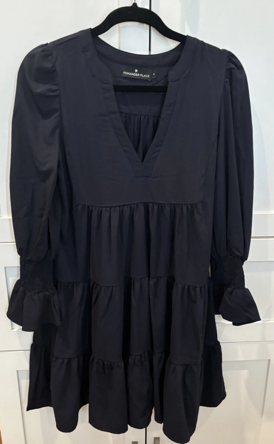 Abito Tuckernuck Pomander Place Navy Kenzo Crepe Taglia S