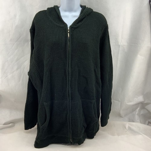 Roamans Womens Cardigan Sweater Black 