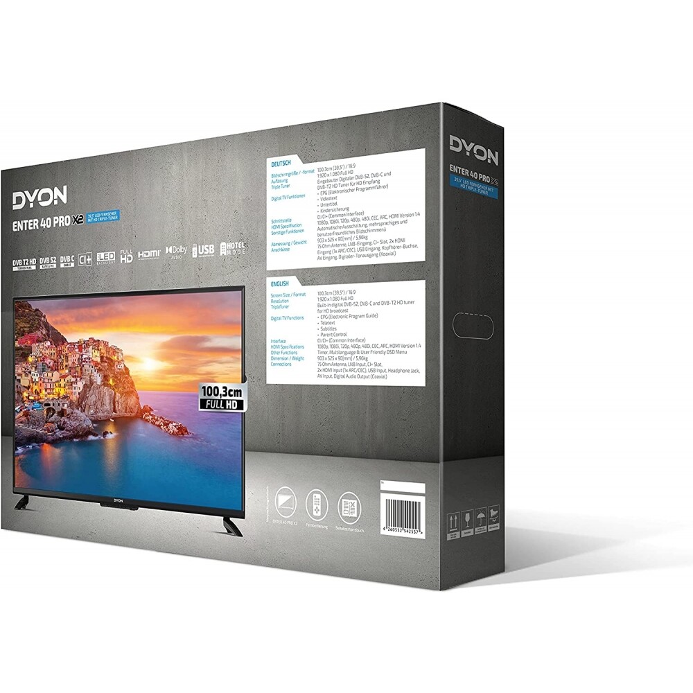 Thumbnail - Dyon Enter 40 Pro X2 - Led Fernseher - Schwarz