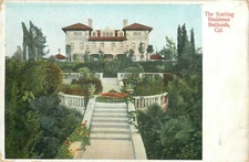 United States Sterling Residence Redlands California postcard