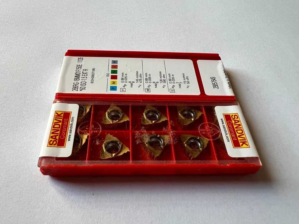 10x SANDVIK Wendeplatten 266RG-16MM01F150E 1135