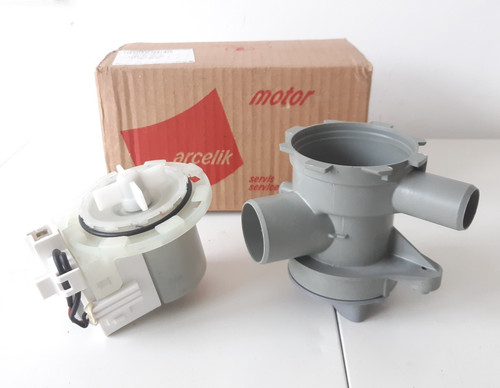 Beko Waschmaschine Ablaufpumpe 2840941600 Grundig Arcelik mit Gehäuse