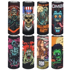 24 Pcs 18650 Battery Heat Shrink Wrap, Zombie Series 18650 Battery Protective Wr