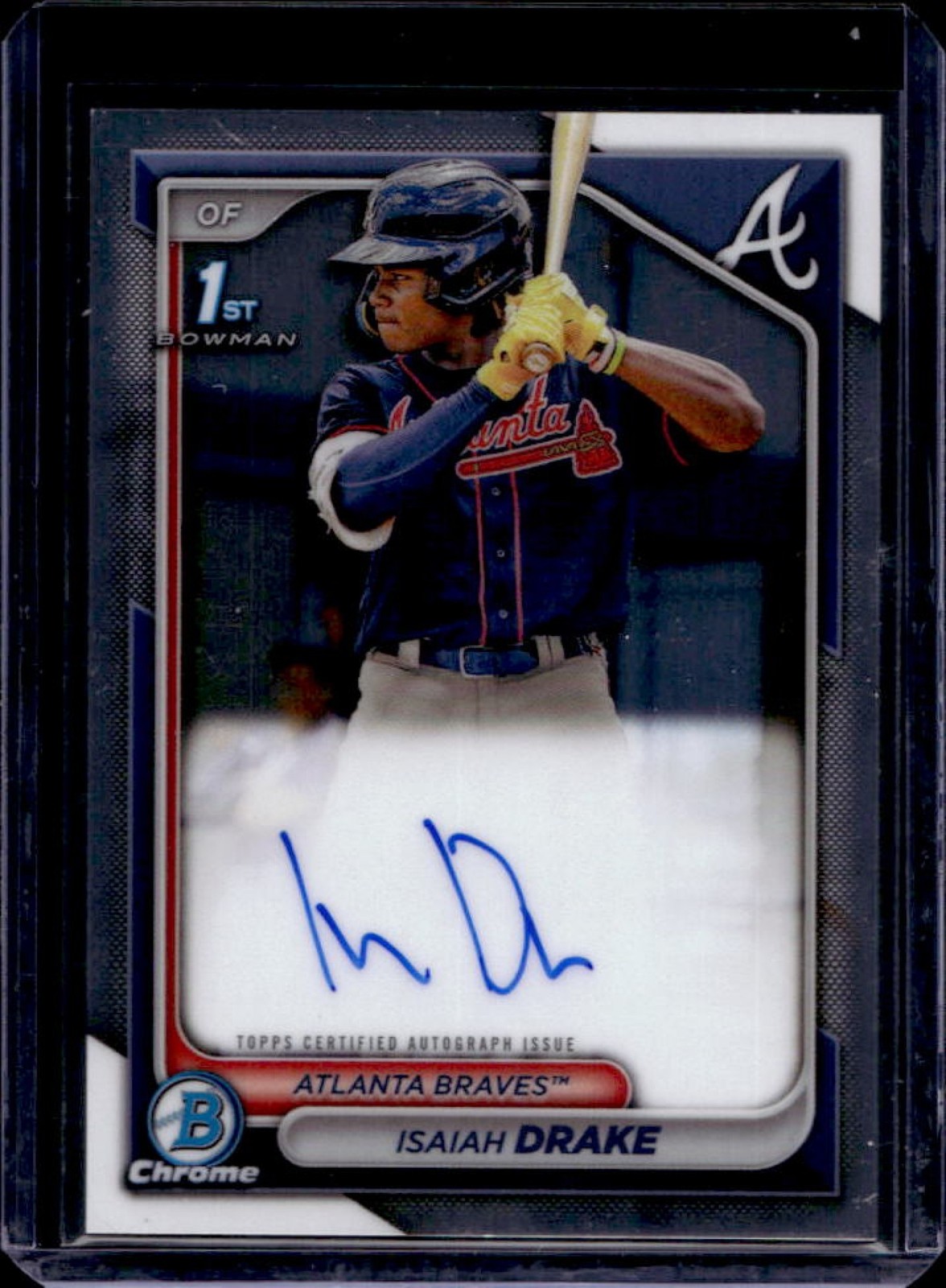 2024 Bowman Isaiah Drake Chrome Auto 1st #CPA-ID Braves