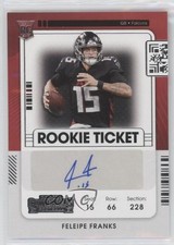 2021 Panini Contenders Rookie Ticket Feleipe Franks #301 Auto 01nw