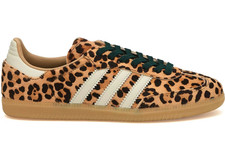 adidas Samba OG Leopard Faux Fur Sneakers Retro Originals Trainers Women Size