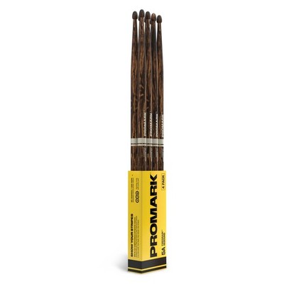 ProMark Rebound 5A FireGrain Hickory Drumstick, Eichelholzspitze, 4er Pack (NEU)