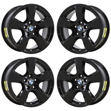 17 Bmw 525i Gloss Black Exchange Wheels Rims Factory Oem 71208 2006-2010