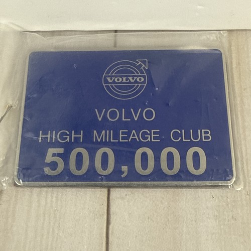 ✅ Original Oldtimer Volvo High Mileage Club Plakette 500.000 km RAR - Bild 2 von 5