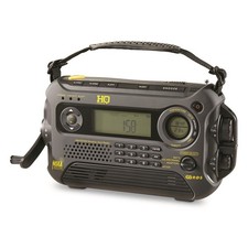 Solar Crank Emergency Weather Radio AM FM NOAA Flashlight Portable Camping