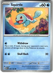 Squirtle 007/165 Scarlet & Violet 151 Common