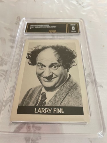 THE THREE STOOGES 1985 #1 LARRY FINE CALIFICADO 8 L@@K - Imagen 1 de 2