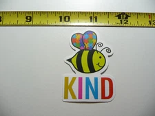 AUTISM SUPPORT SMALL STICKER DECAL BEE KIND PUZZLE PIECES WINGS AWARENESS