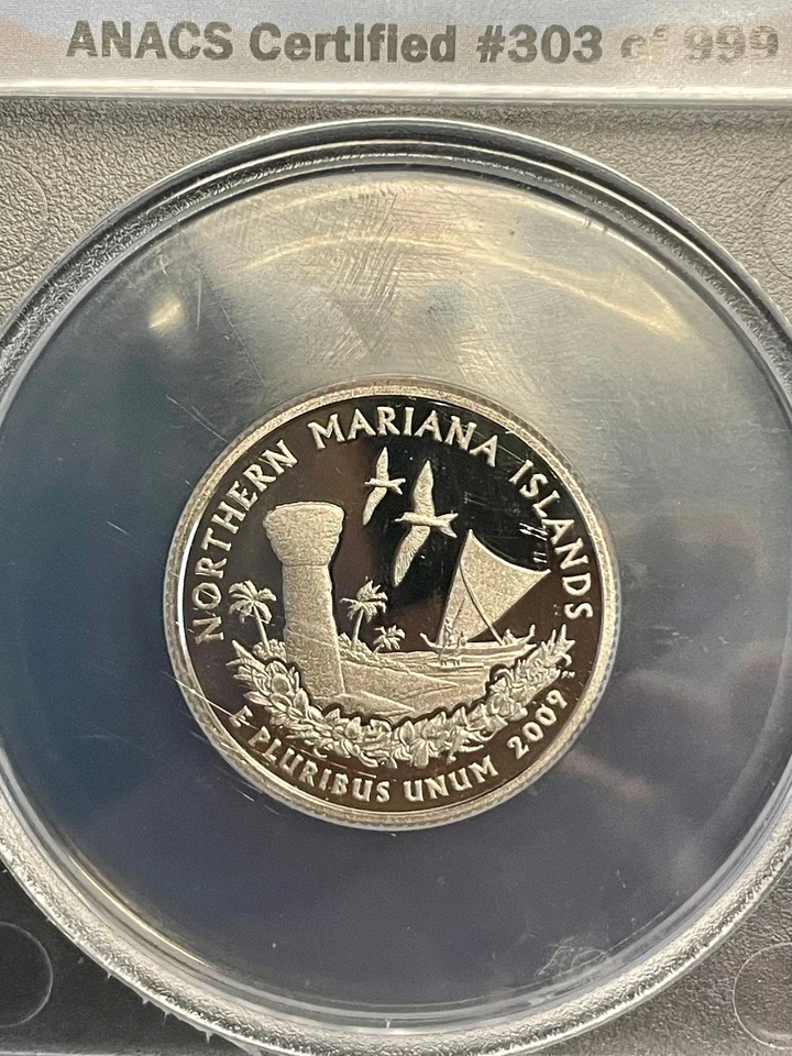 2009-S Northern Mariana Islands Quarter - ANACS PR70 DCAM - NO RESERVE  #303/999 - Image 3 of 4