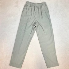Alfred Dunner olive green Women's Elastic Waist Pants Size 12 sku117-LRS