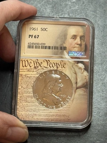 1961 Franklin Silver Half Dollar Proof NGC PF67 We The People Core (Slab1491)