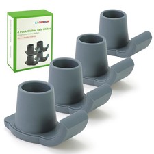 4 Pack Walker Skis Glides   Universal Sliders for Folding Walkers, Ideal Mobi...