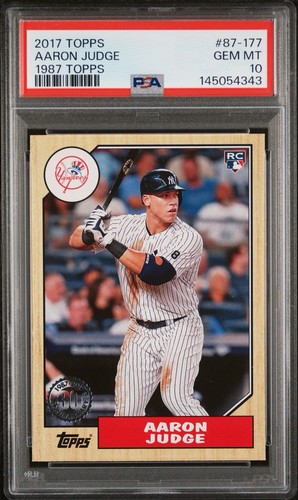 2017 Topps 1987 Topps RC Aaron Judge PSA 10