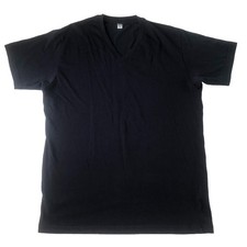 Uniqlo Mens V-Neck T-Shirt Navy Blue Size Small