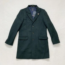 Scotch & Soda Men's Classic Wool Coat, Black