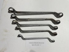 Craftsman Sae 5 Pc Offset Box Wrench Set - Made In Usa Craftsman Sae 5 Pc Offset Box Wrench Set - Made In Usa