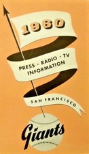 1960 San Francisco Giants Media Guide Roster - 42-page Baseball Booklet Reprint