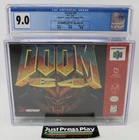 Doom 64 Nintendo 64 N64 1st Print CIB CGC Graded 9.0 w/ 9.4 Cart!
