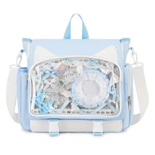 TINYAT Kawaii Ita Bag Backpack Cute Backpack for Women Men Pin Display Bag Ae...