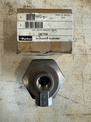 Parker 0R75B Quick Exhaust Valve 150psi 3/4in (NEW)