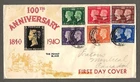 Great Britain, Scott 252-257 Stamp Centenary Set, First Day Cover [451
