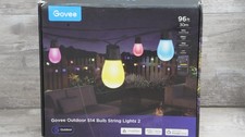 Govee Outdoor S14 Bulb String Lights 2, 96ft Smart RGBIC Warm White Patio Lights