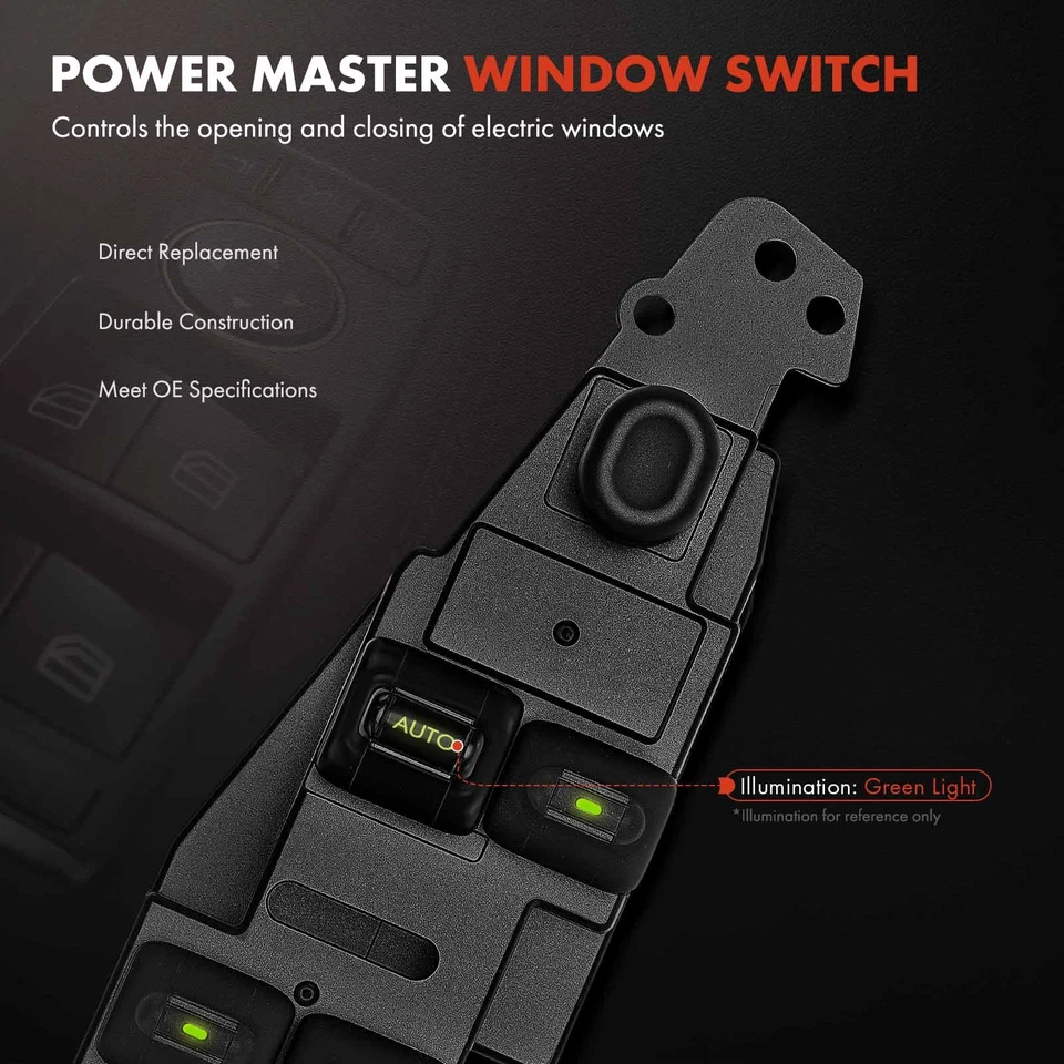 Interruptor de ventana eléctrica del conductor delantero para Chrysler Sebring Dodge Intrepid 2001-2004 Foto 3 de 4