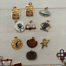 Vintage TOPS Charms and Charm Bracelet 25 Charms TOPS Weight Loss