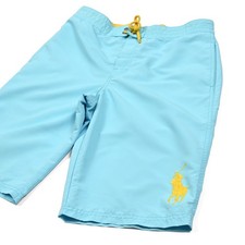 Polo Ralph Lauren Big Pony Blue Swim Board Shorts Youth XL 18-20 Lined Preppy