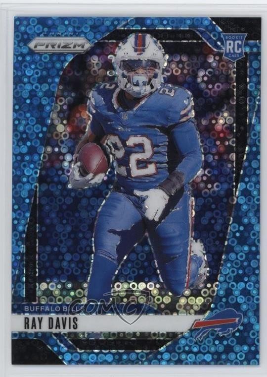 2024 Panini Prizm Rookies No Huddle Blue 58/99 Ray Davis #382 Rookie RC 17wa