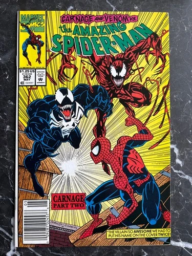 Amazing Spider-Man #362 (1992) 2nd APP Carnage VF/NM 9.0