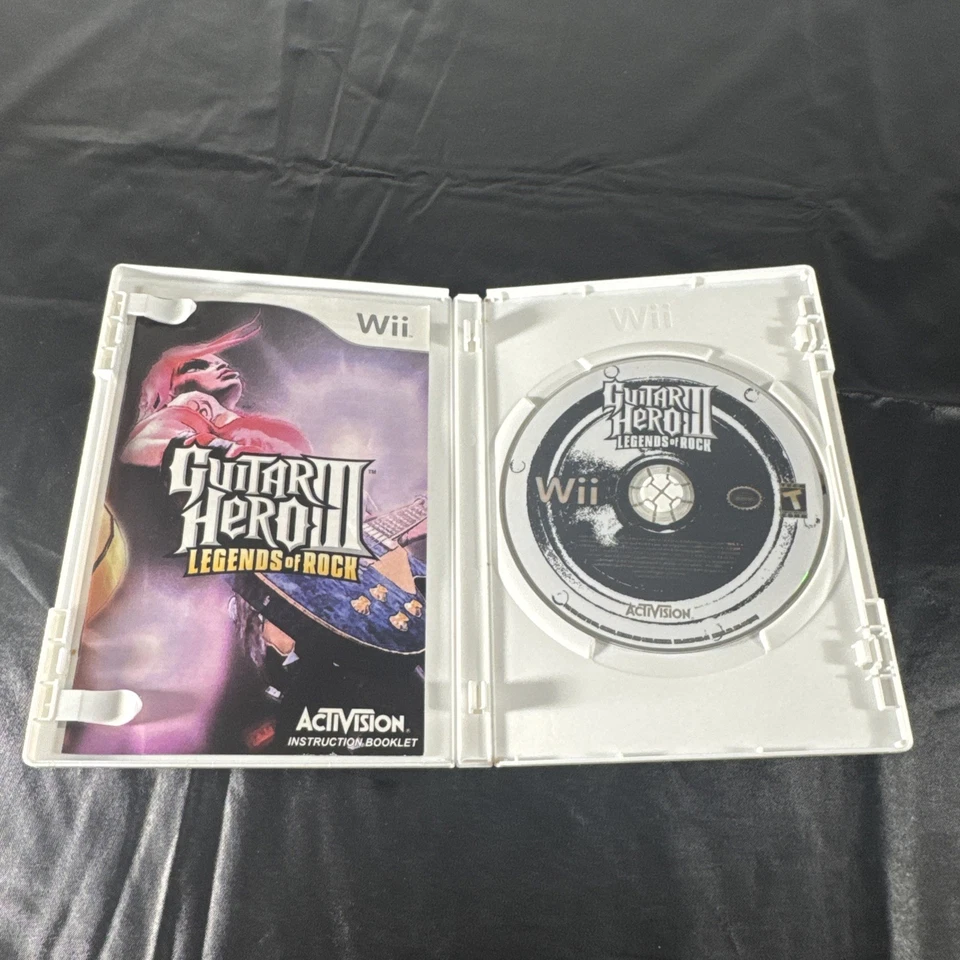 Guitar Hero 3: Legends of Rock (Nintendo Wii, 2006) en caja original con manual probado completo Foto 4 de 4