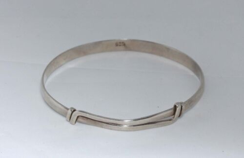 QUALITY VINTAGE MODERNIST STERLING SILVER SLIDING BYPASS BANGLE 13.9 grams af - Bild 8 von 15