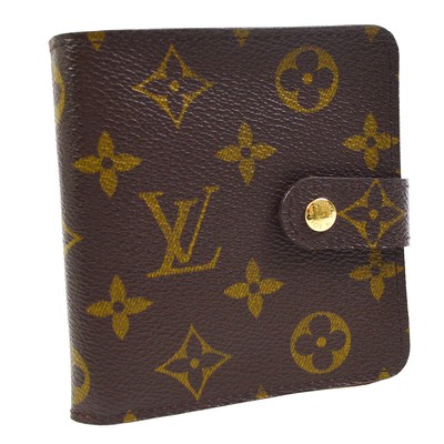 LOUIS VUITTON COMPACT WALLET PURSE MONOGRAM CANVAS M61667 CA0023 31409 |  eBay