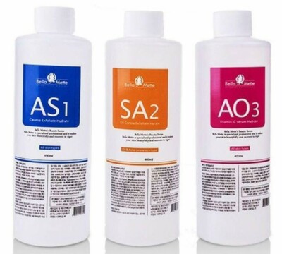 Aqua Peeling Solution  Facial Serum for Dermabrasion Machine 3X 400ML