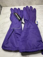 3M Thinsulate Waterproof Insulated Purple Size 8-9 Yrs. Winter Snow Ski Gloves