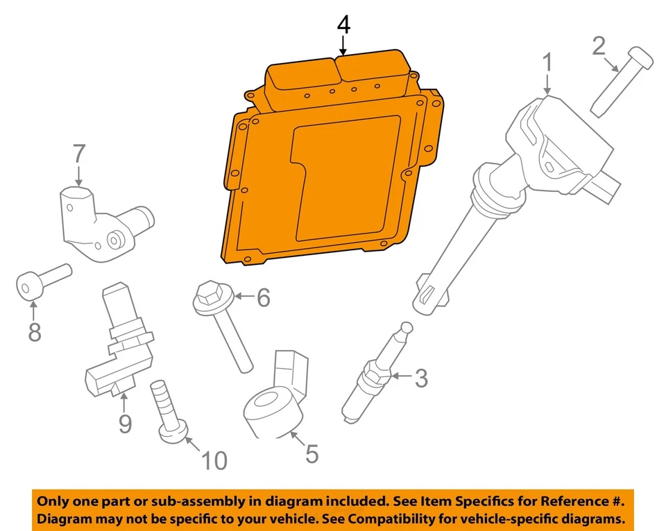 Módulo de control del motor usado (ECM) se adapta a: Land Rover Range Rover Electronic Co 2015 Foto 3 de 4