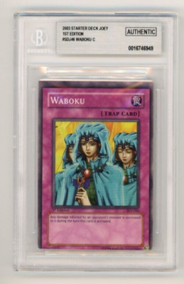 YUGIOH Waboku SDJ-046 Common BGS Authentic MISPRINT | eBay