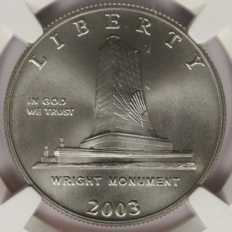 2003-P 50c First Flight Centennial Commemorative Half Dollar NGC MS70 - Image 3 of 4