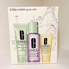 Clinique 3-Step creates great skin Kit For Dry Combination Skin Travel Size NEW